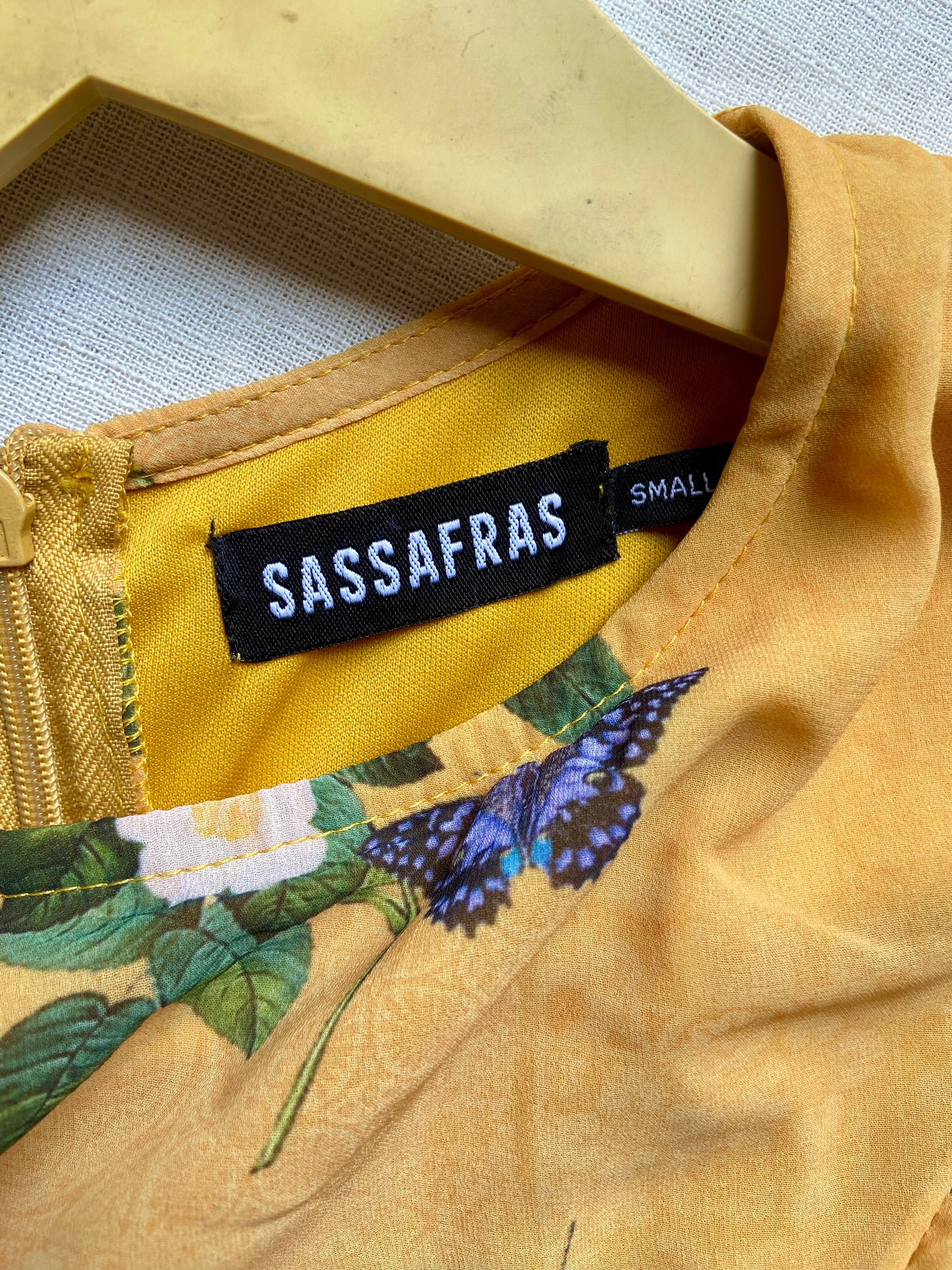 Mustard Floral Maxi Dress