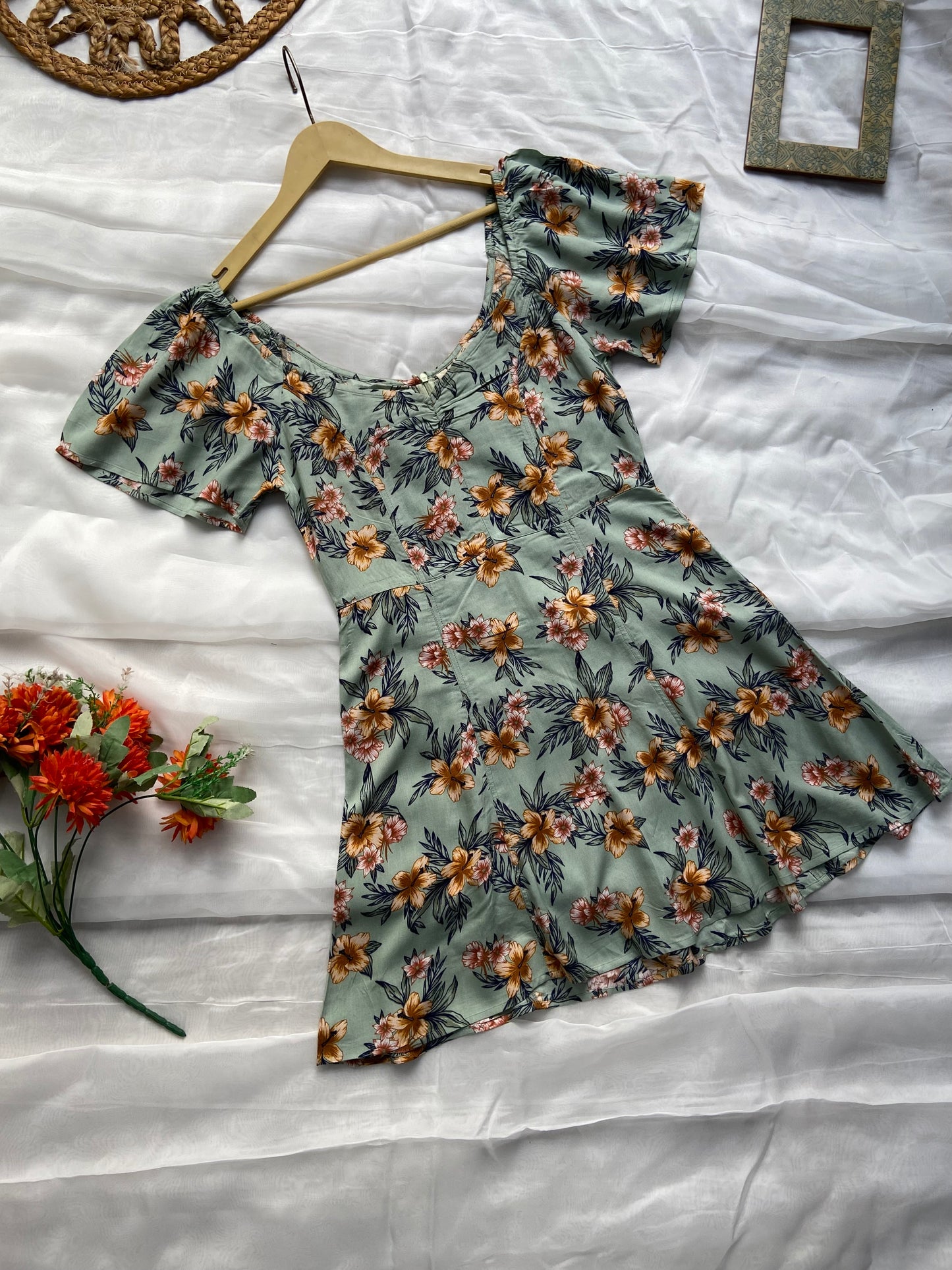 Meadowlight Flutter Mini Dress