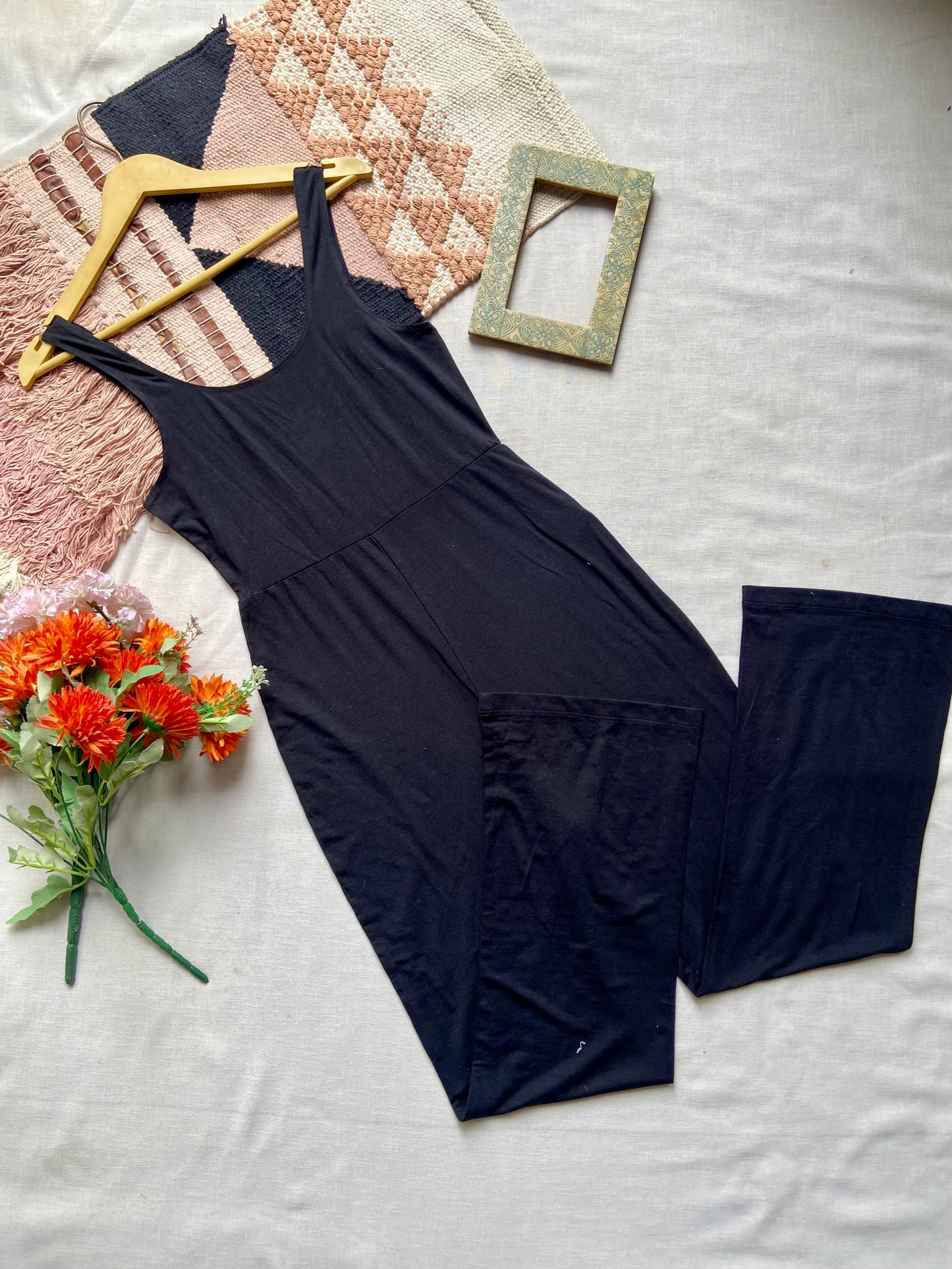 Elegant Black Sleeveless Jumpsuit