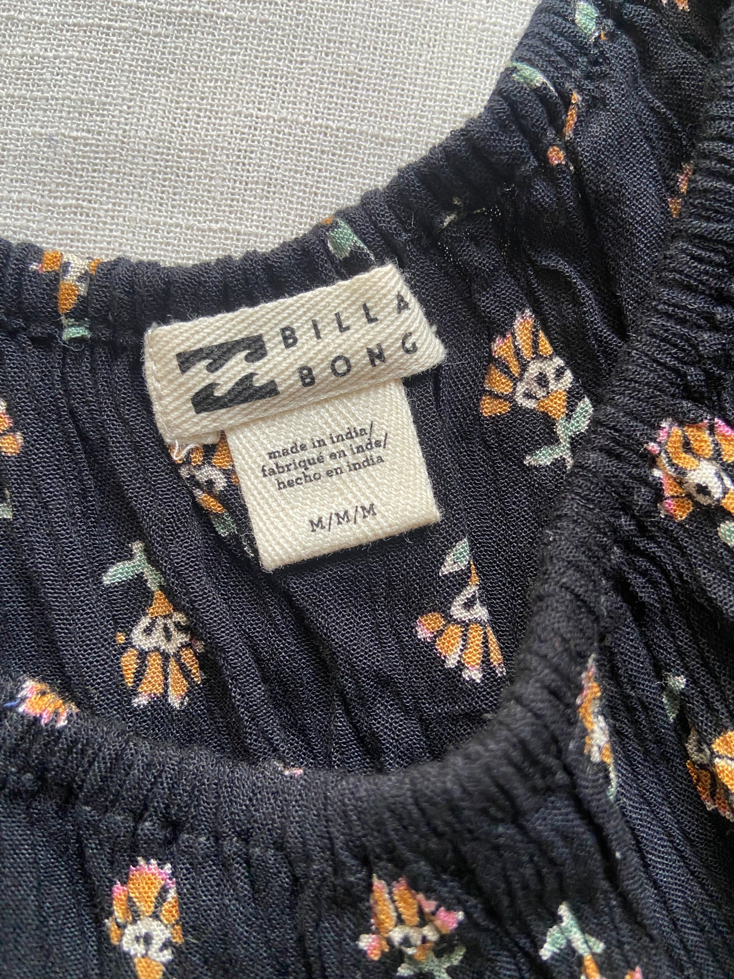 Black Floral Full Sleeve Mini Dress