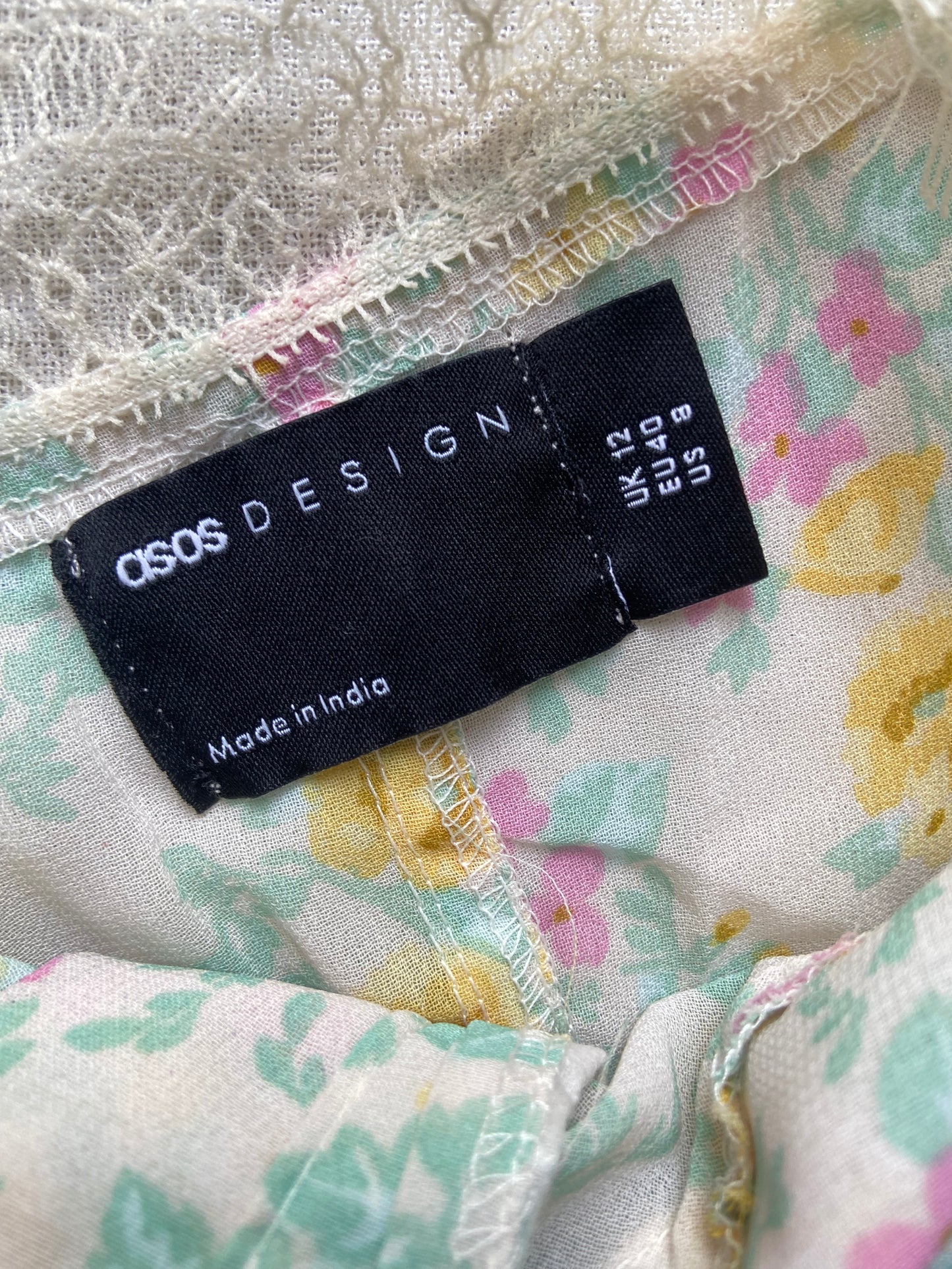 Asos Floral Corset Style Mini Dress