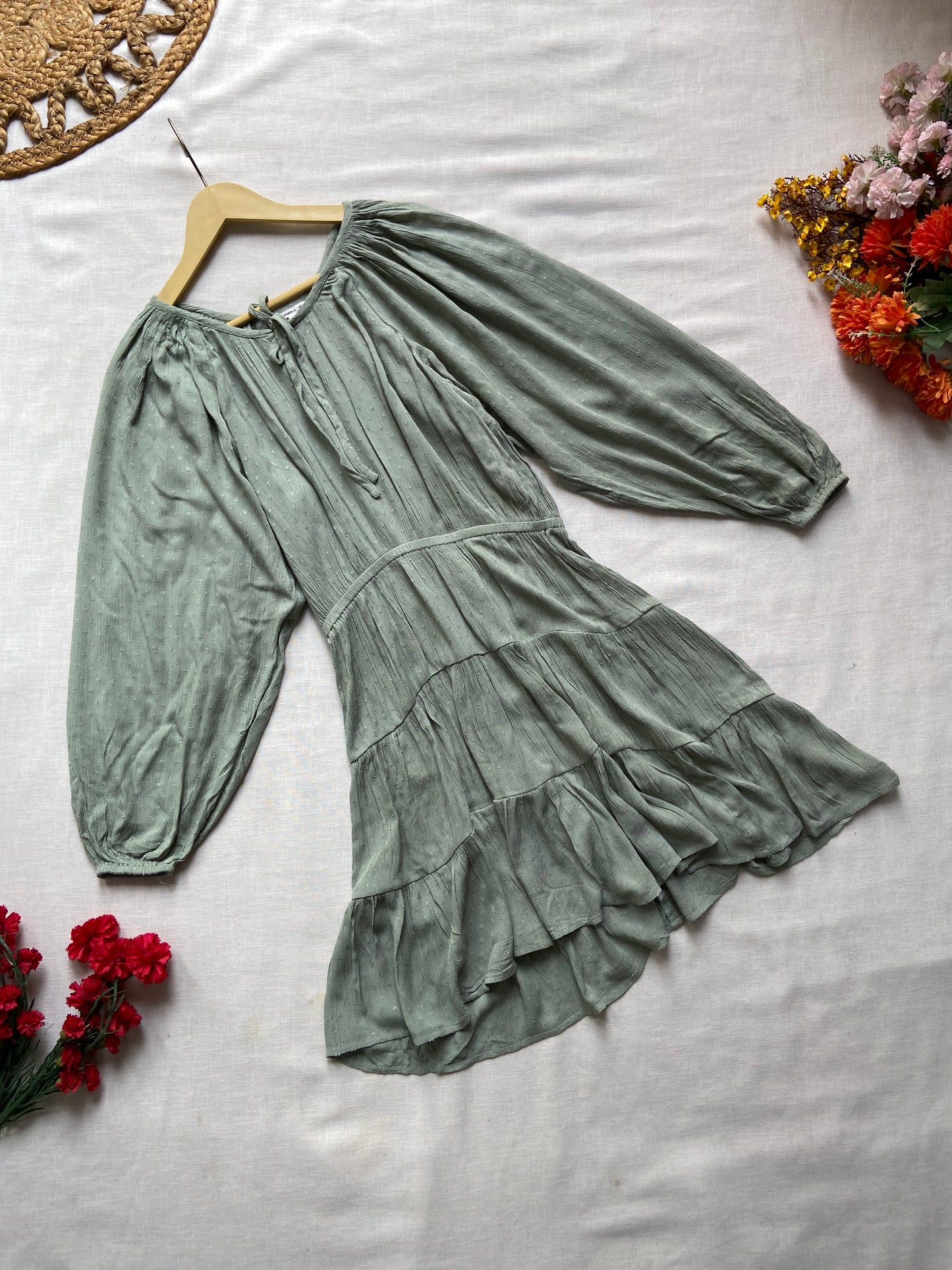 Bohemian Printed Long Sleeve Playsuit for Women