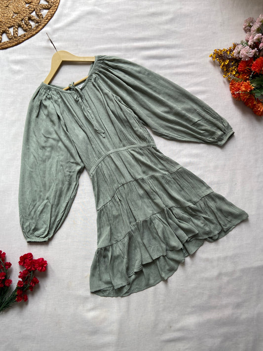 Bohemian Printed Long Sleeve Playsuit for Women