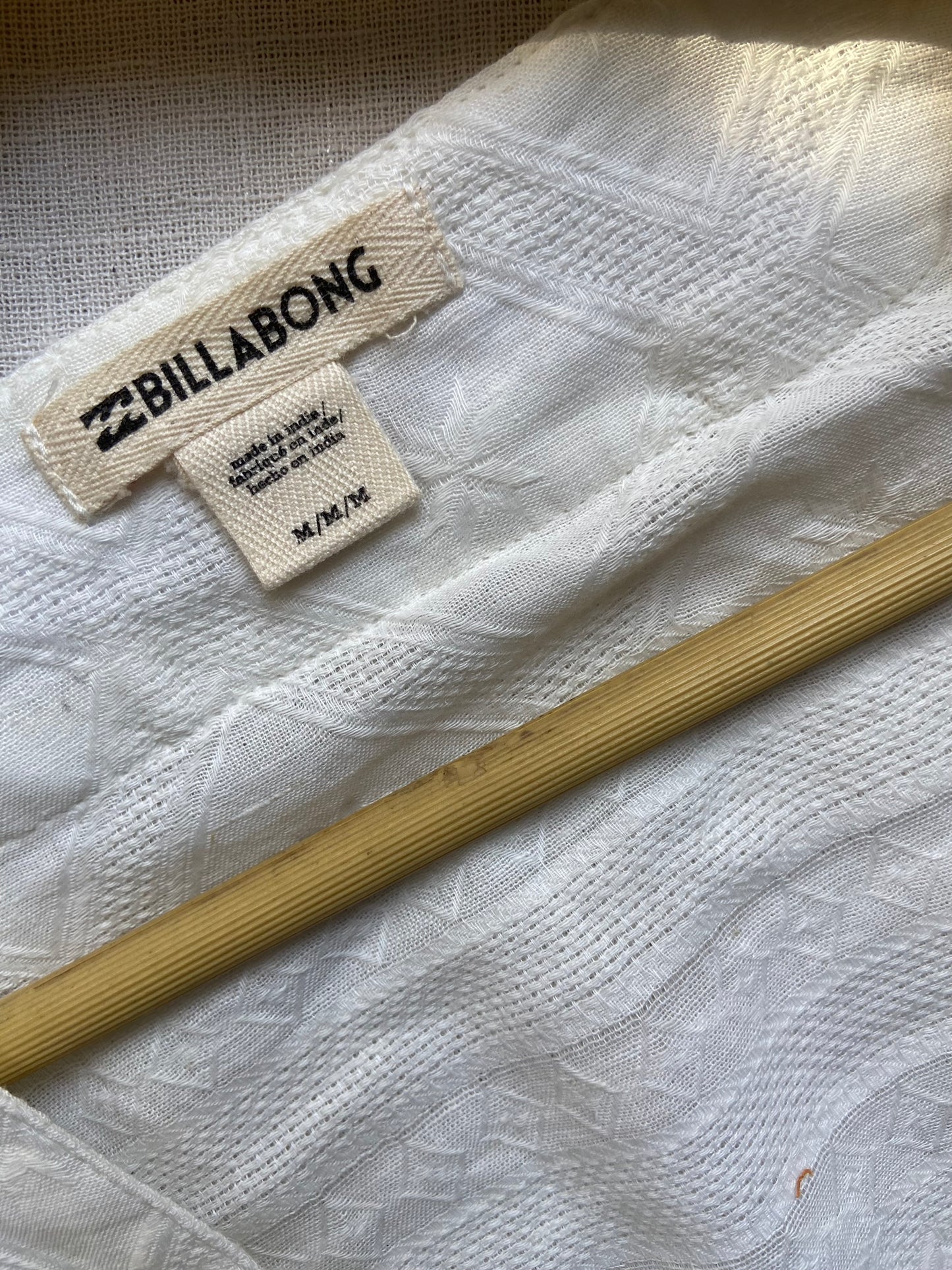 Women's White Cotton Kimono Shrug with Waist Tie