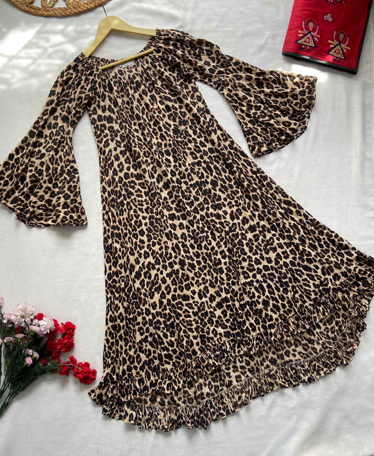 Animal Print Midi Dress