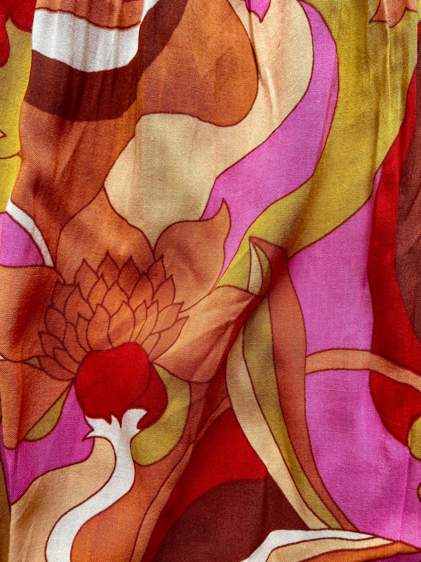 Floral V Neck Maxi Dress