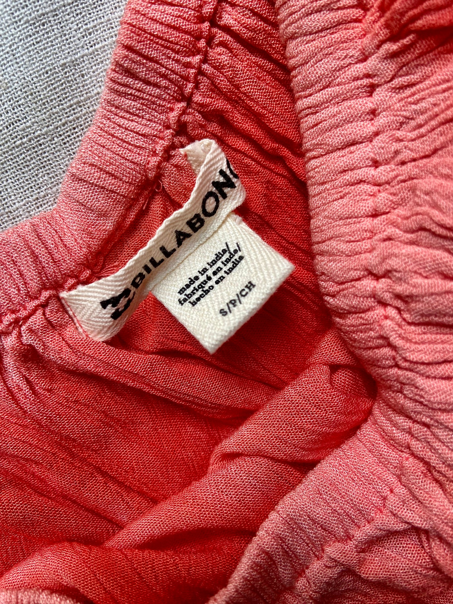 Red Tie-Dye Off-Shoulder Flared Top