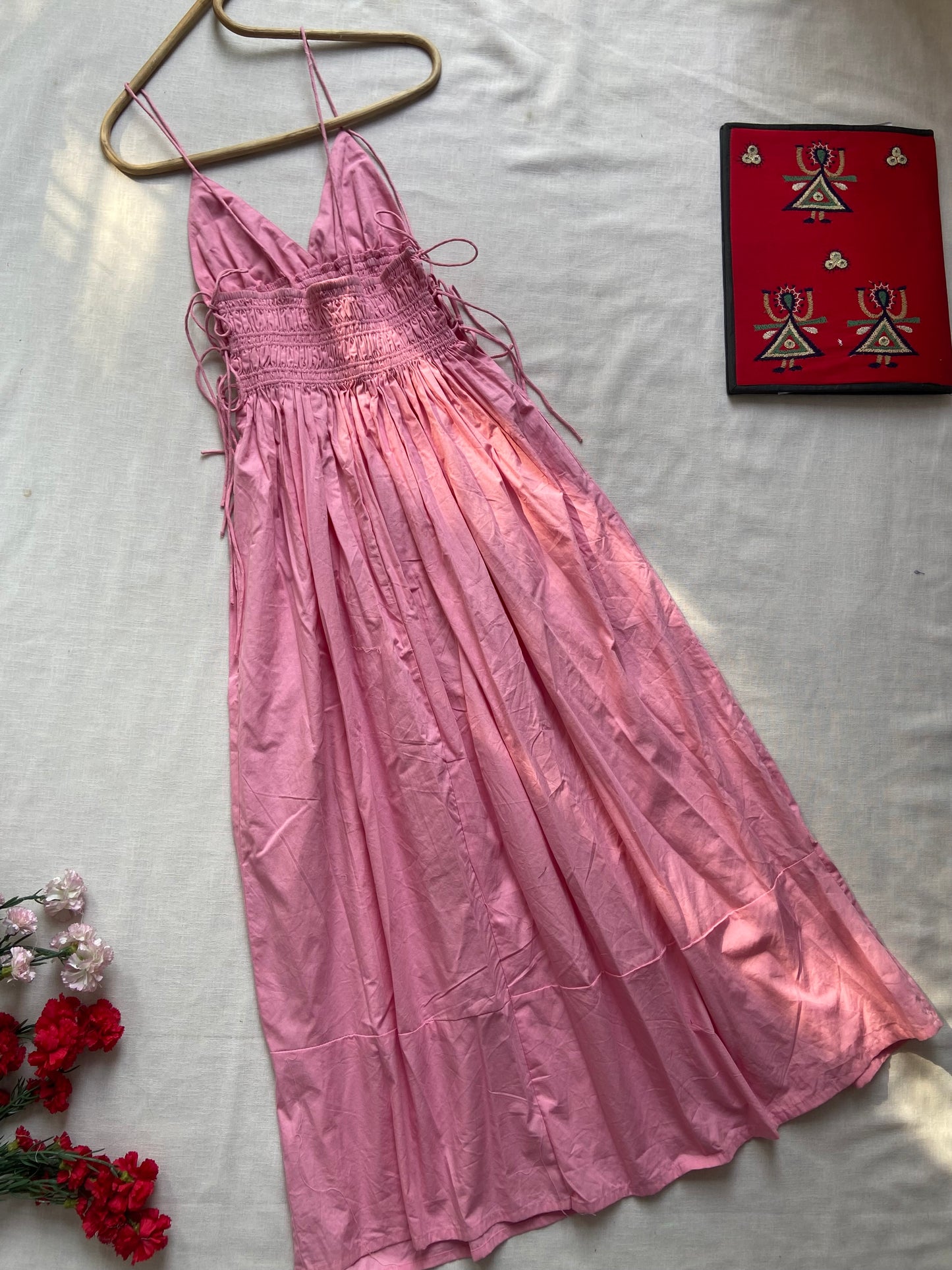 Blush Whisper Smocked Maxi Dress