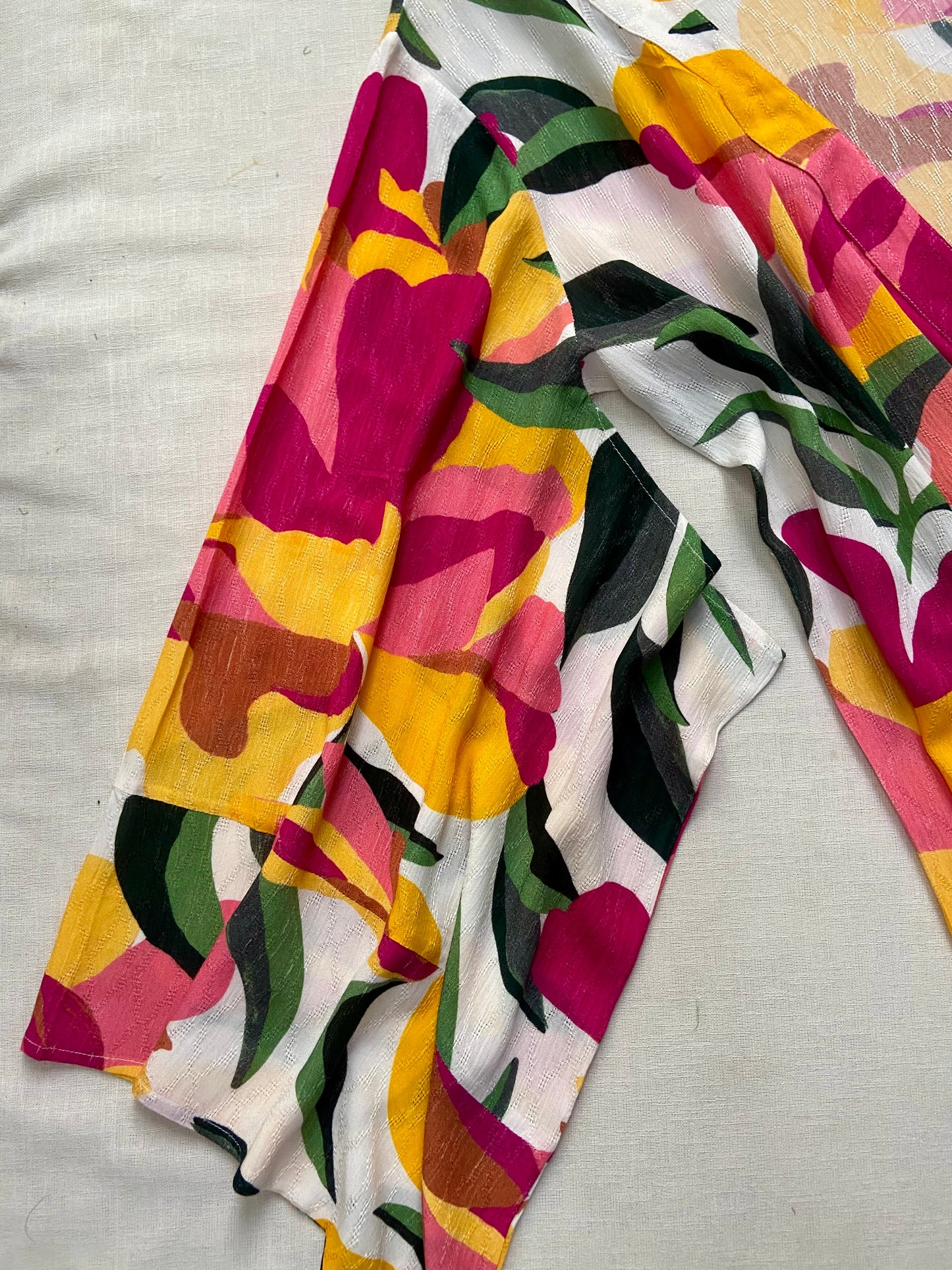 MULTICOLOR FLORAL COVER UP