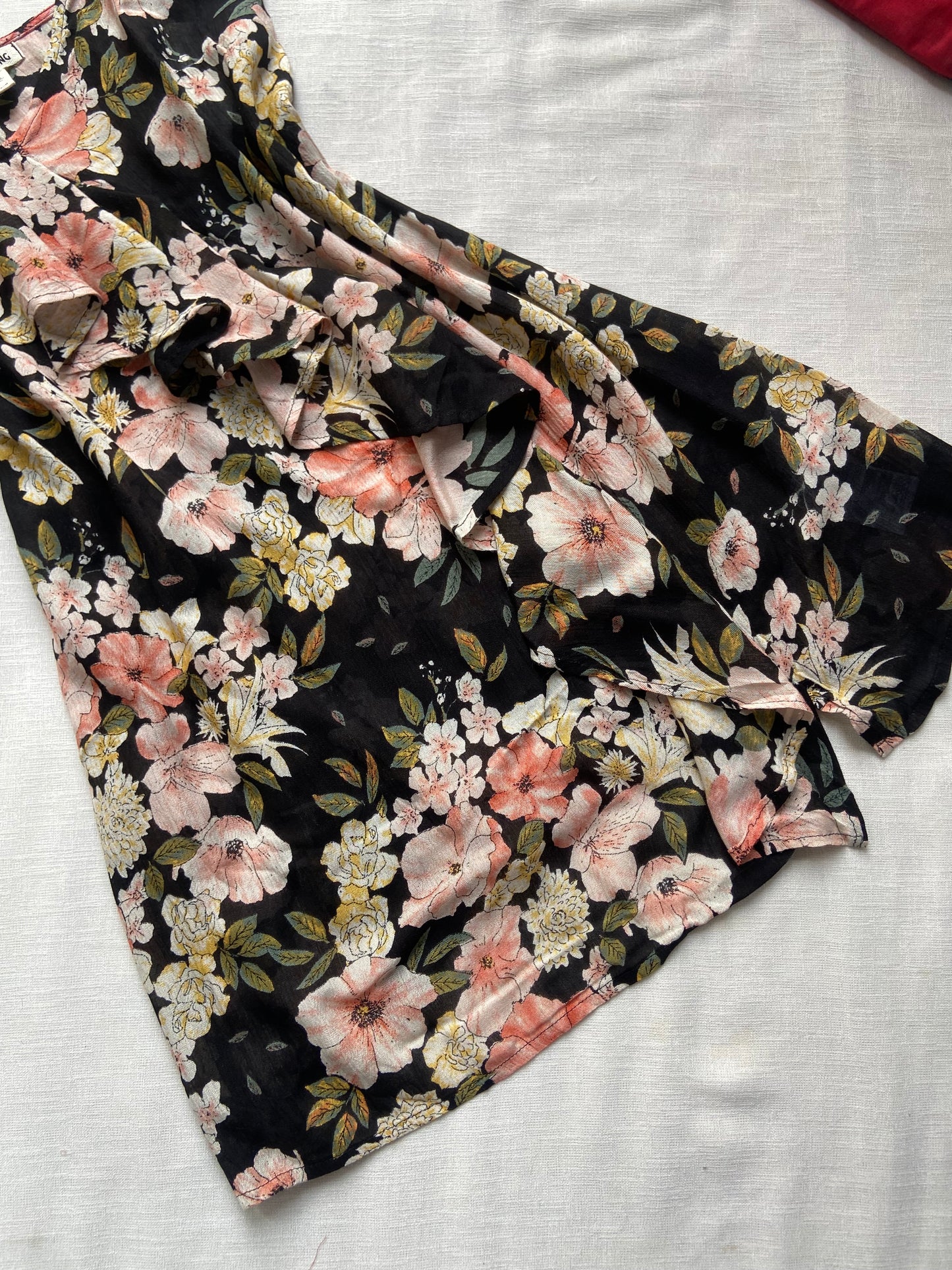 Black Floral Billabong Mini Dress