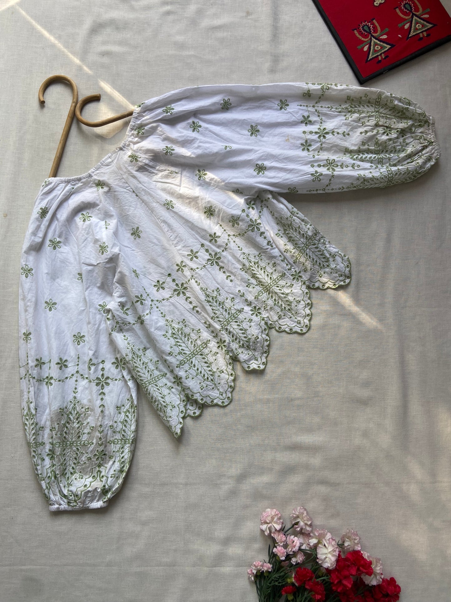 Meadowlace Scallop Embroidered Top