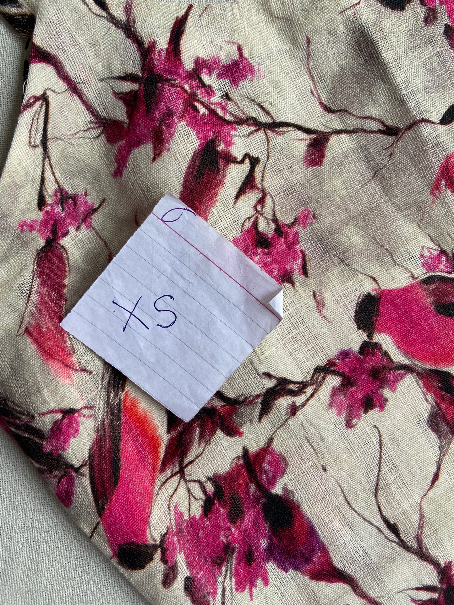 Strap Pattern Floral Kurta