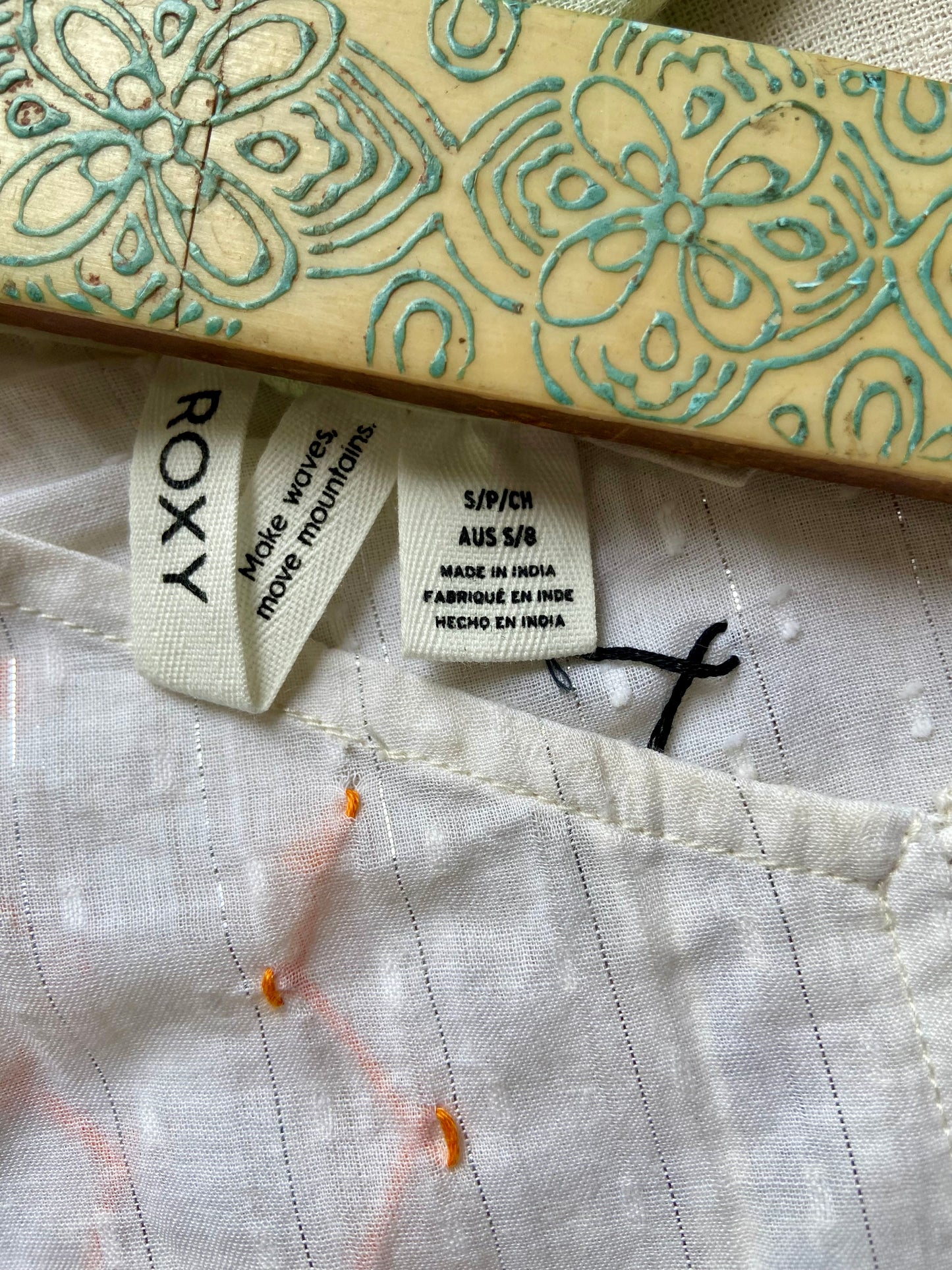 White Embroidered Peplum Cami Top