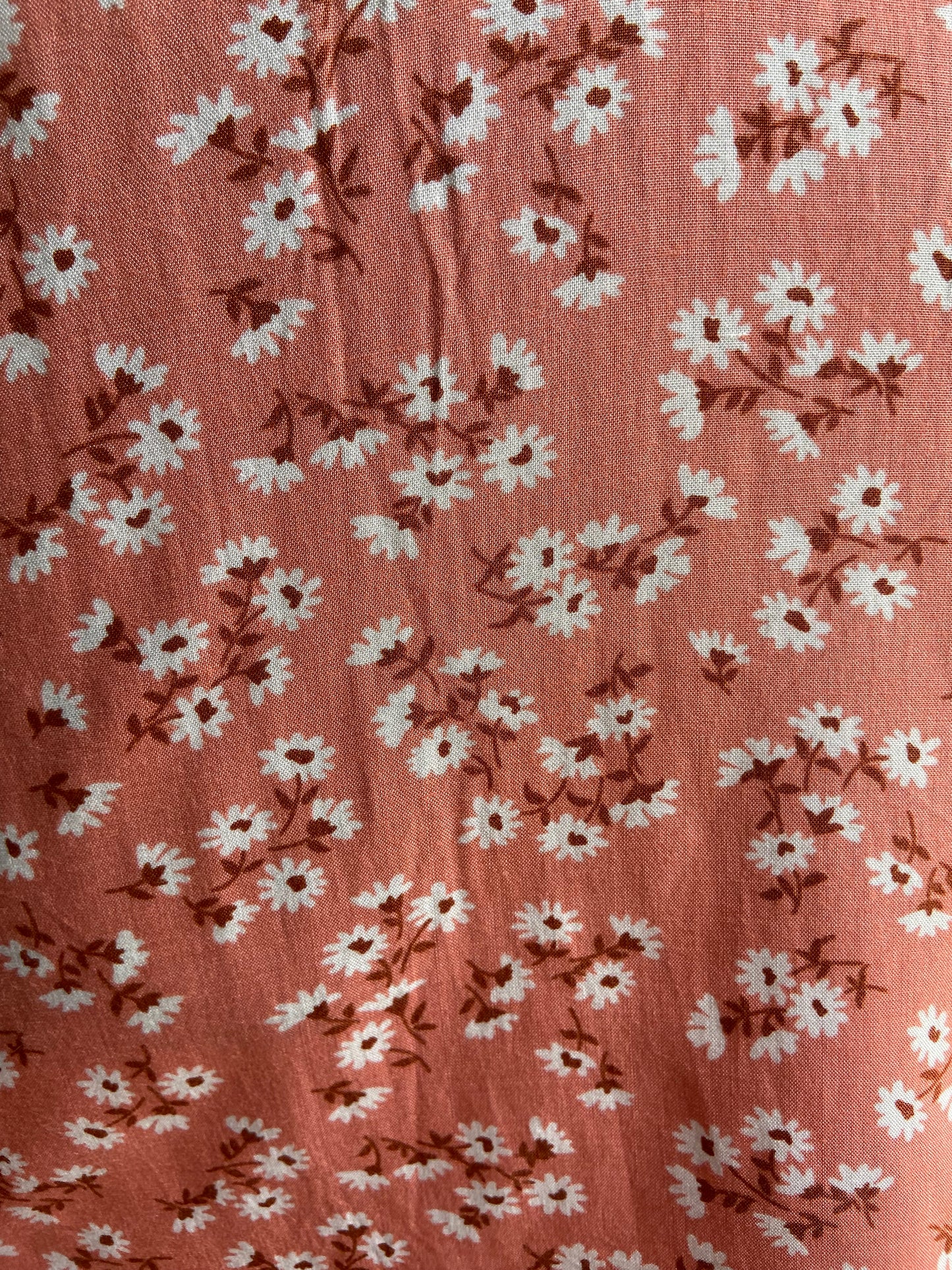 Peach Floral Spaghetti Strap Mini Dress with Sweetheart Neckline