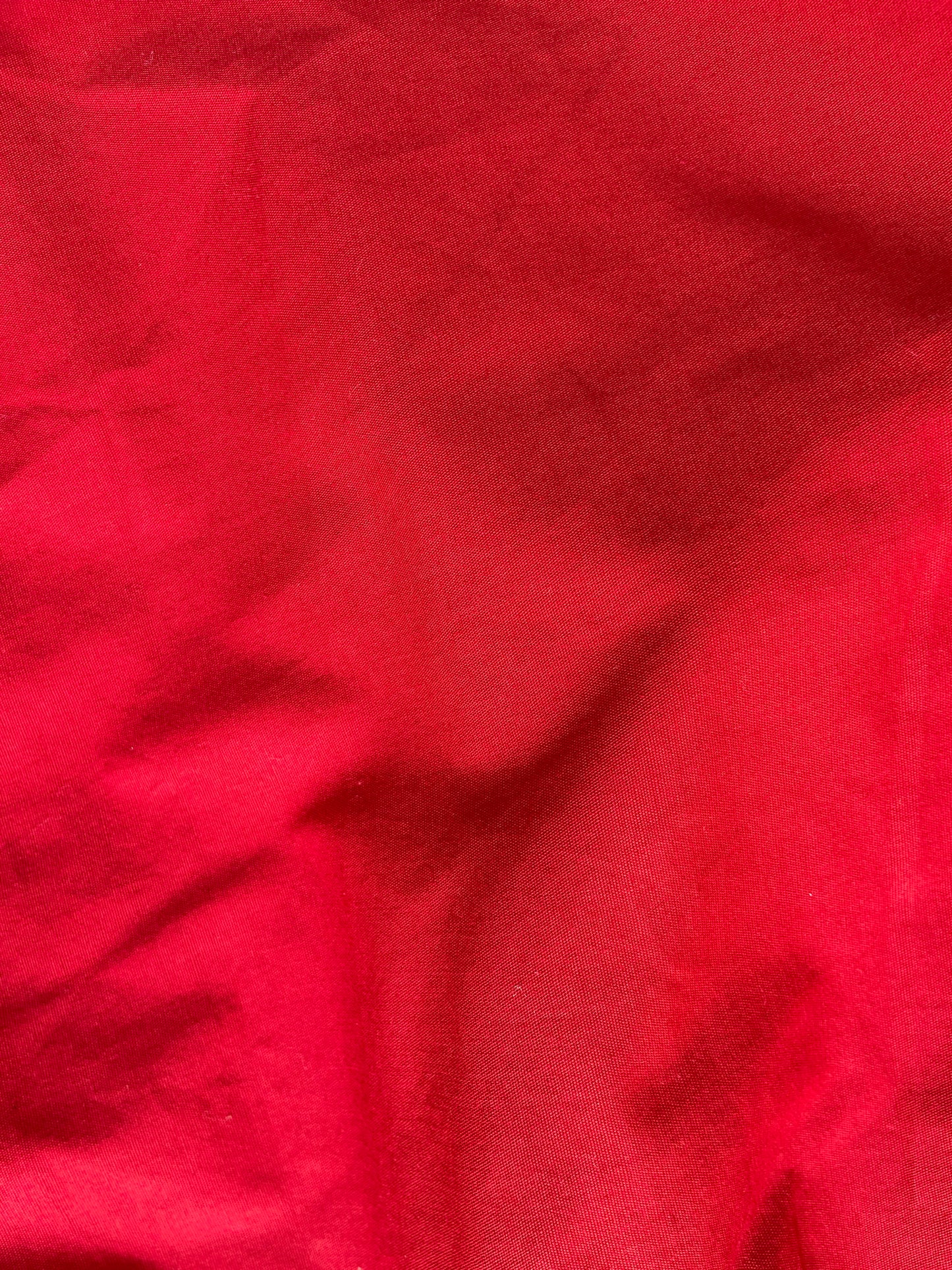 Women's Red Cotton Culottes with Embroidered Hem Detailing