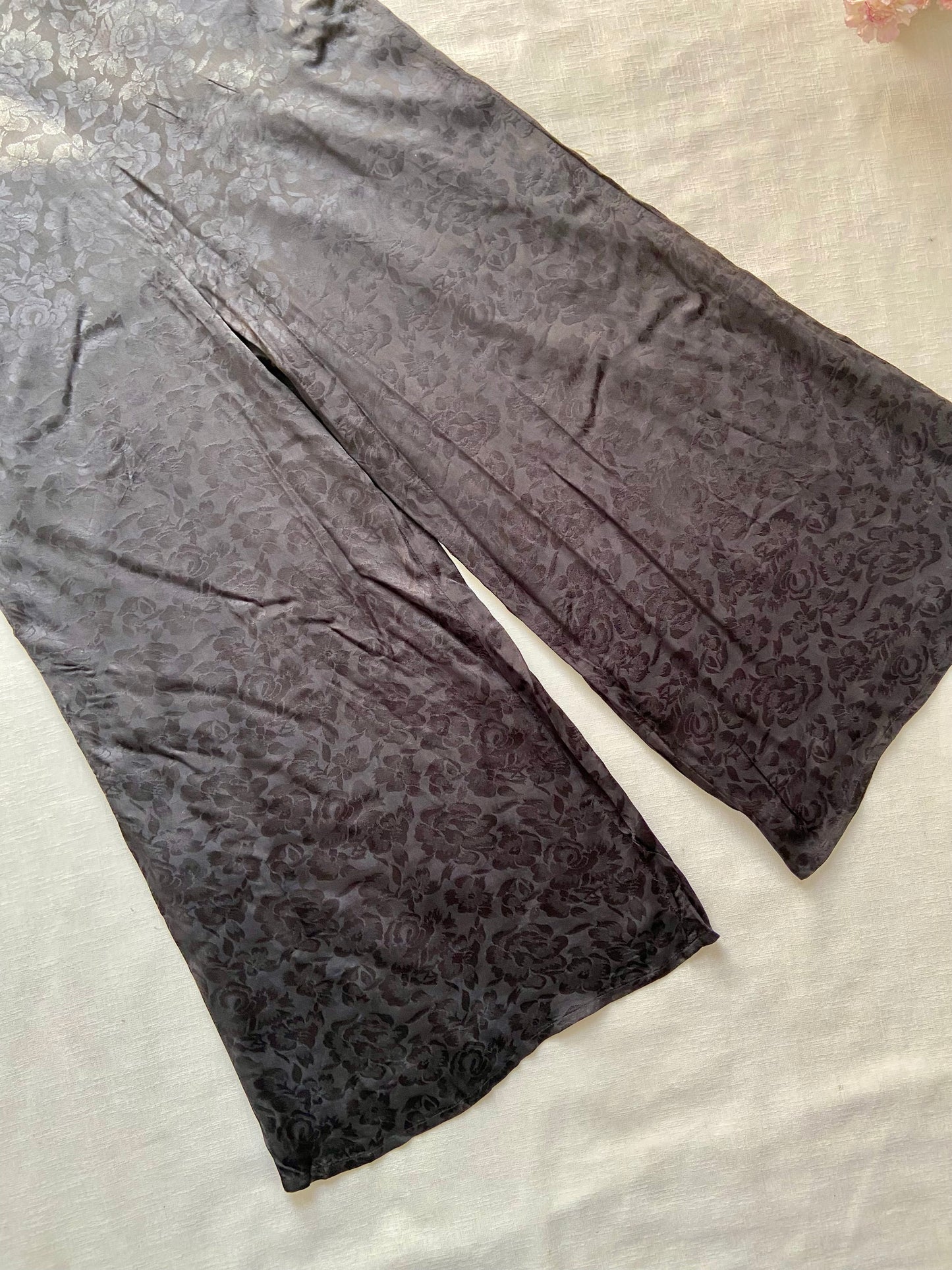 Elegant Black Floral Jumpsuit