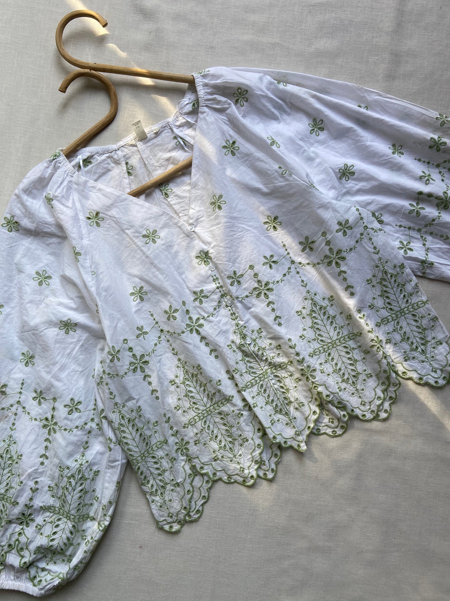 Meadowlace Scallop Embroidered Top