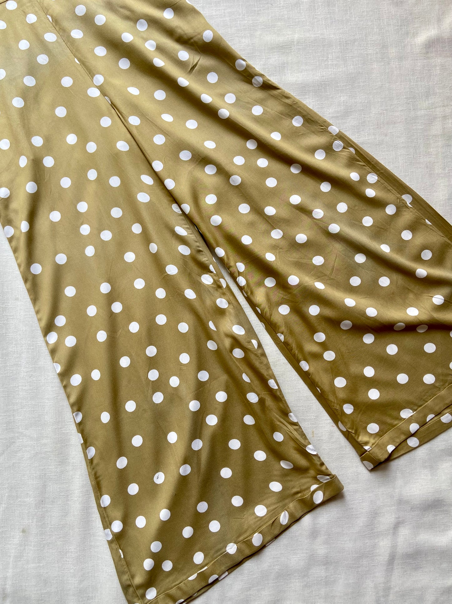 Olive Polka Dot Jumpsuit