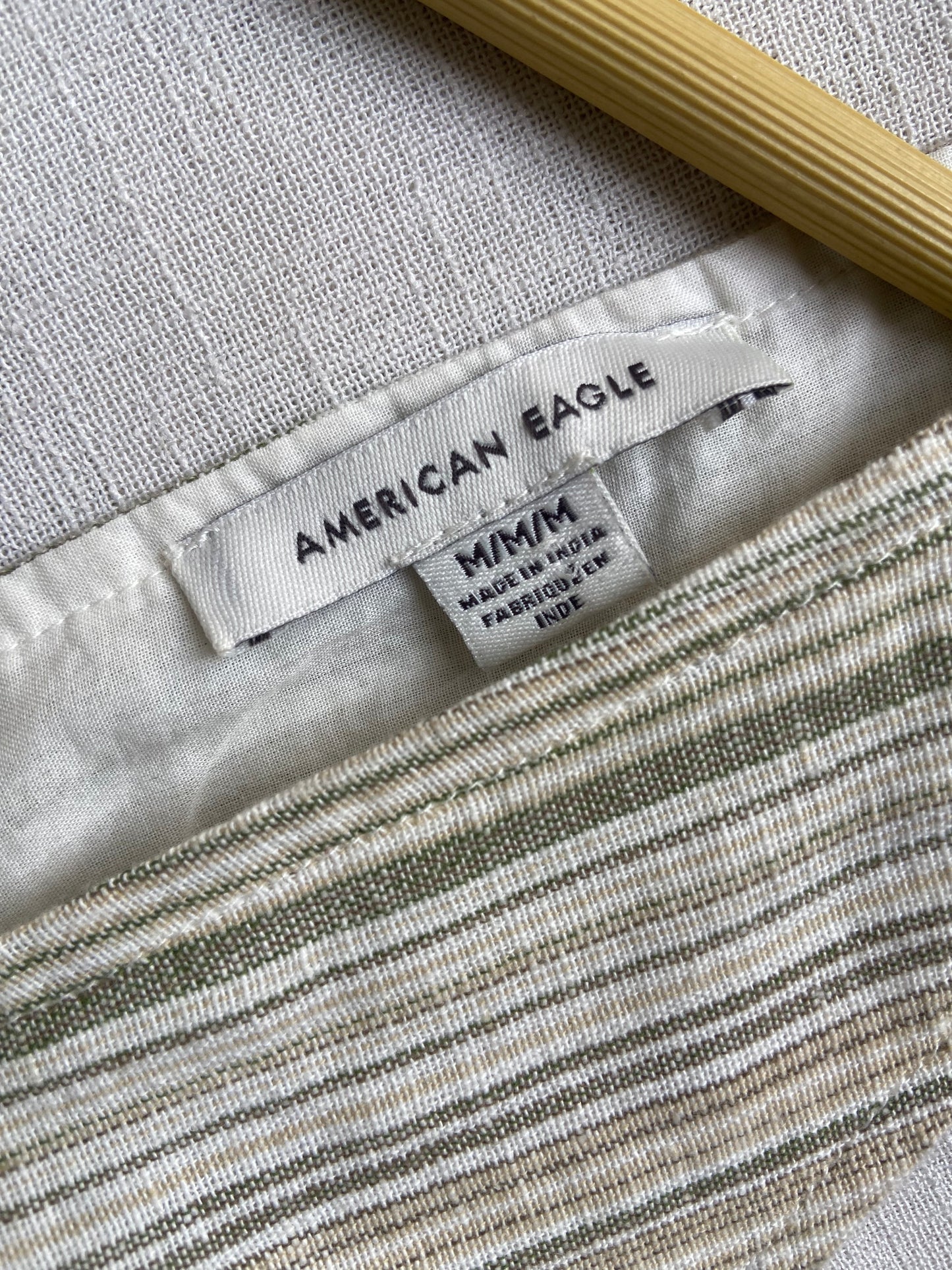 Striped Sleeveless Mini Dress – Beige & Grey