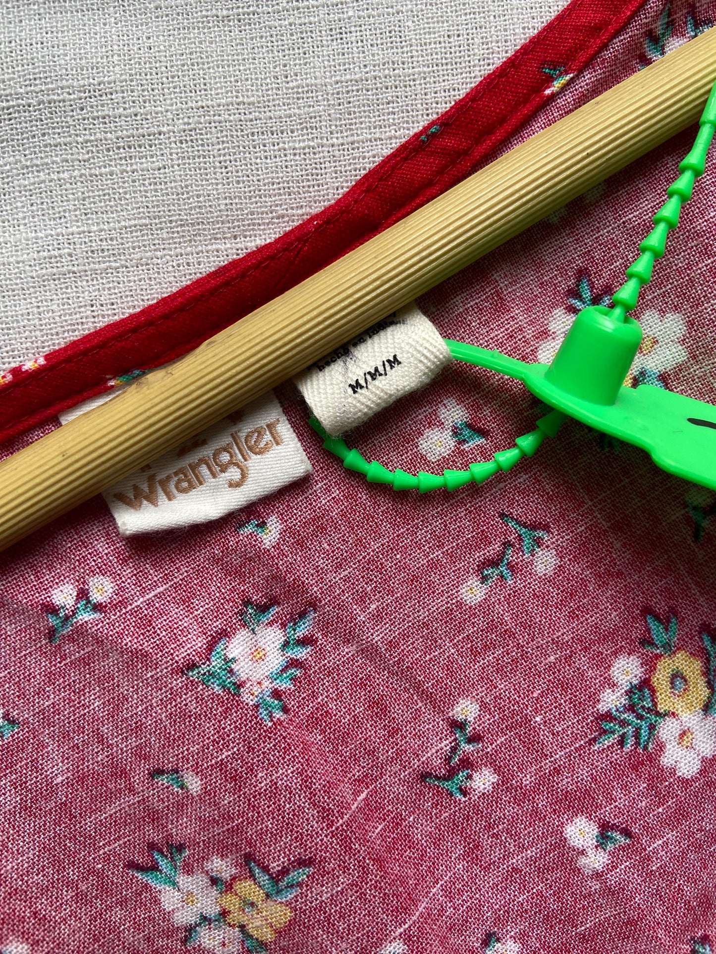 Red Floral V Neck Tiered Midi Dress