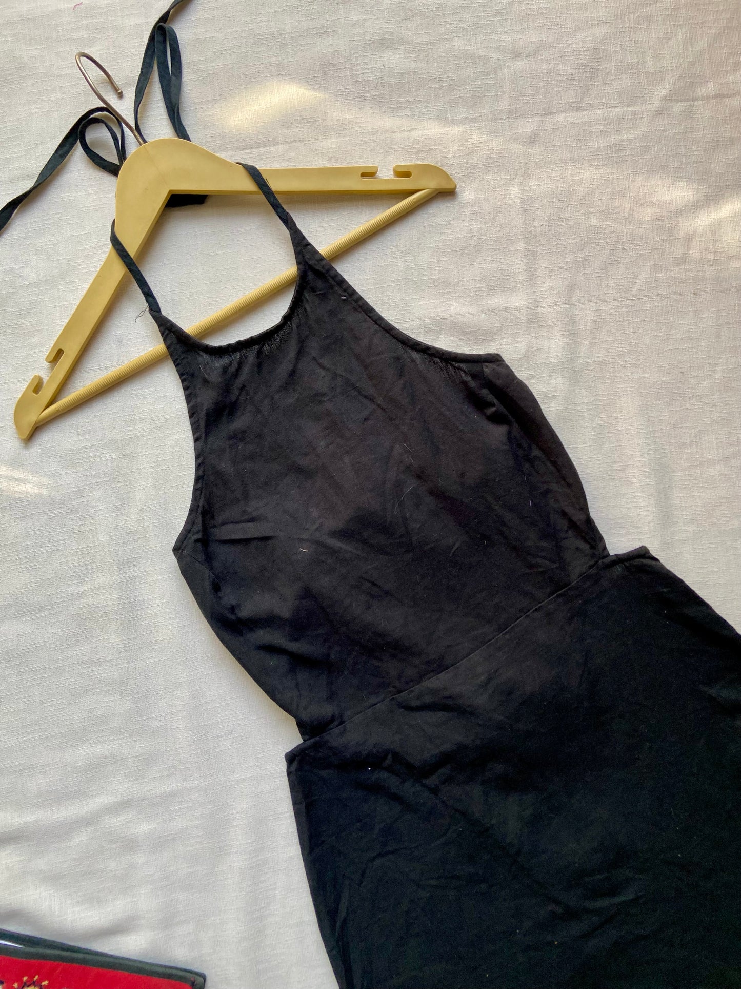 Black Halter Neck Mini Dress for Women