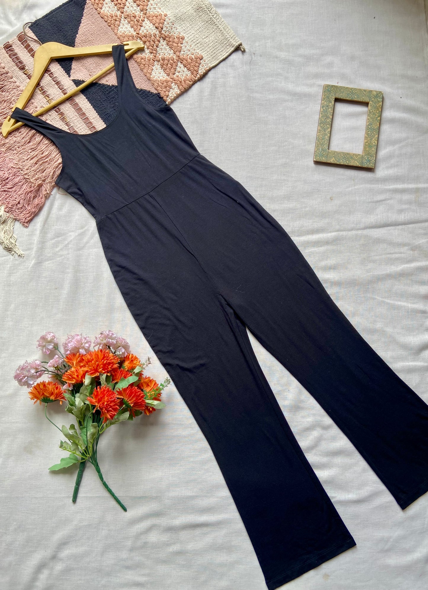 Elegant Black Sleeveless Jumpsuit