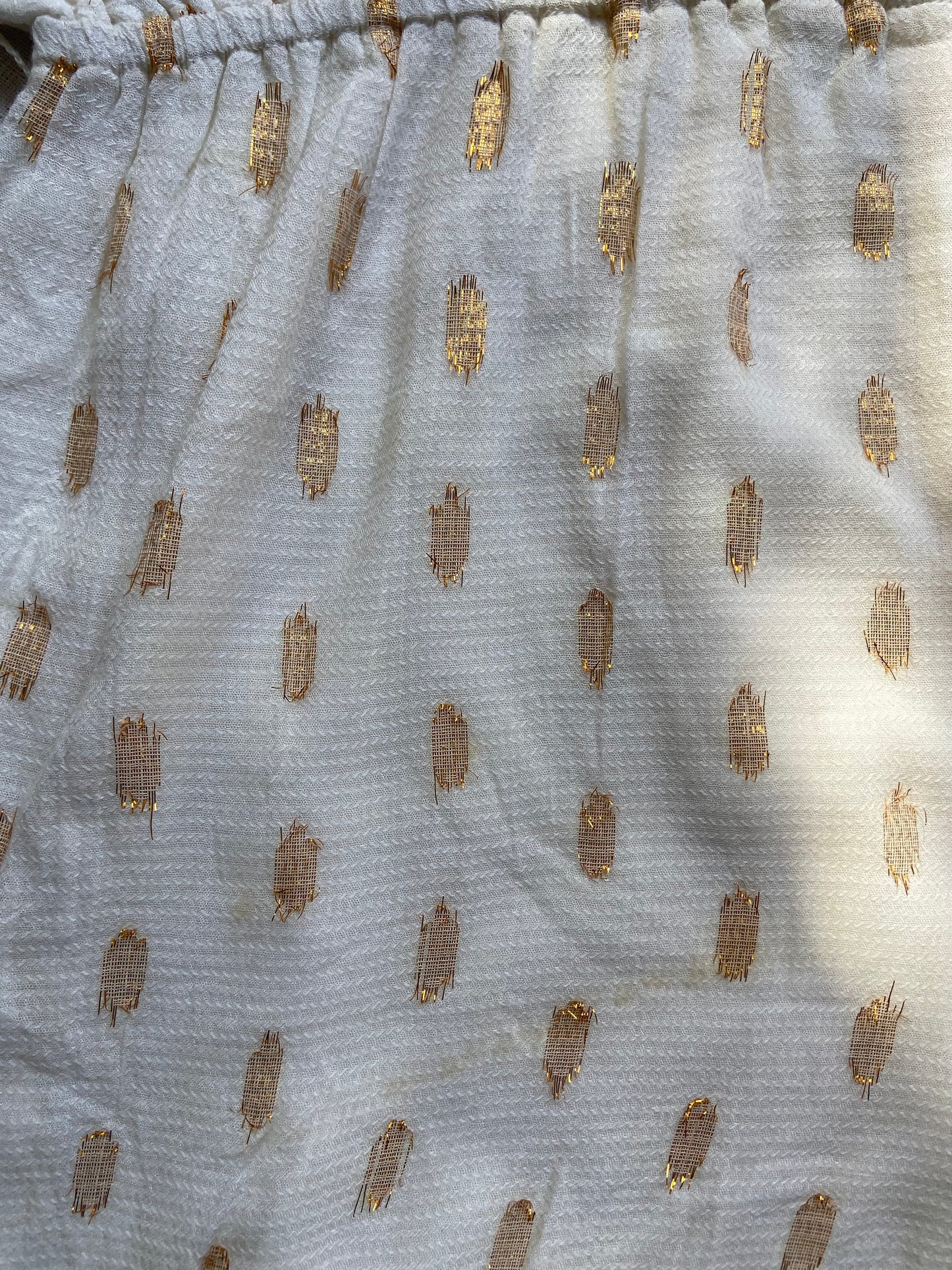 Elegant White Polka Dot Ruffled Romper