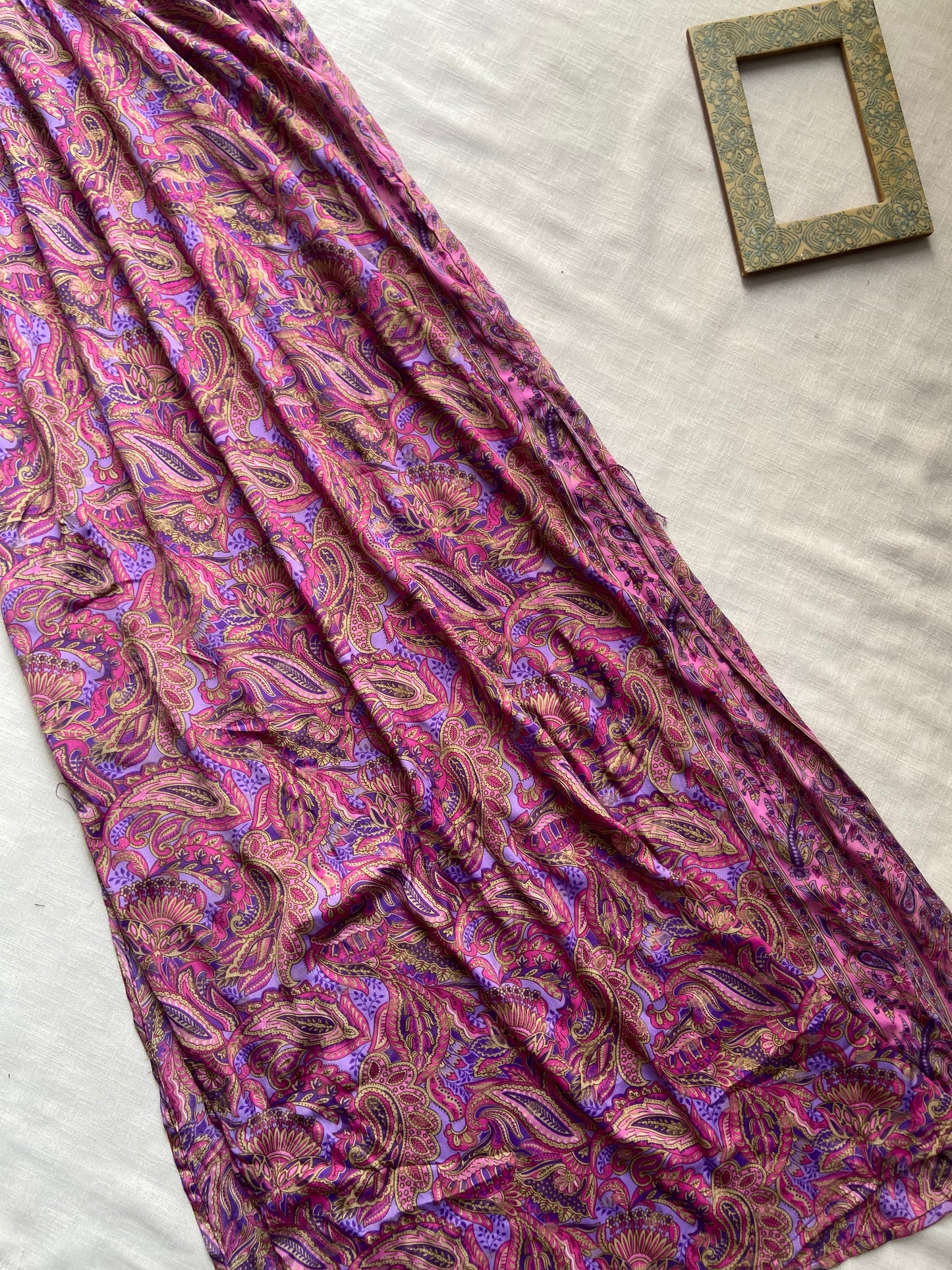 Pink Floral Boho Maxi Dress