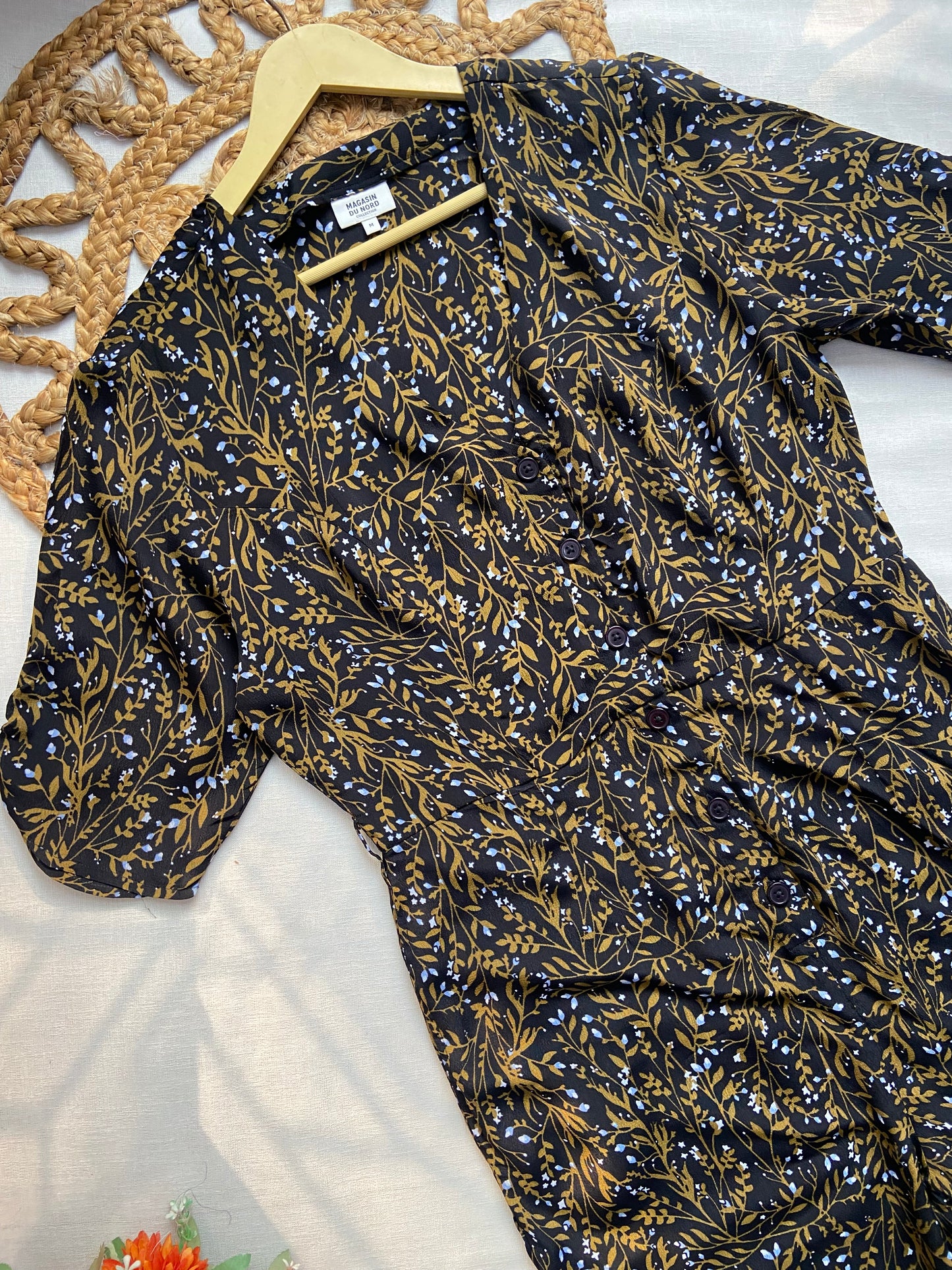 Women's Black Floral Printed Jumpsuit