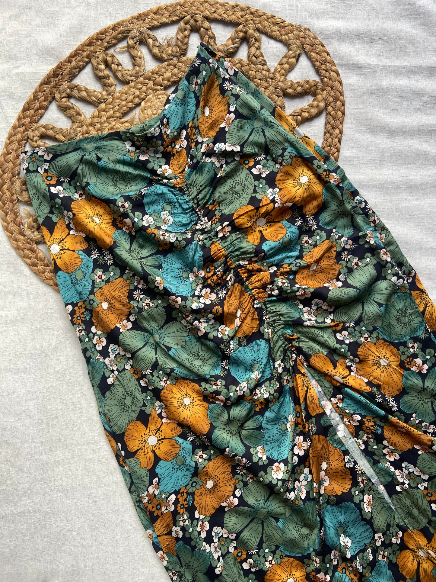 Floral Print Midi Skirt for Women – Multicolor